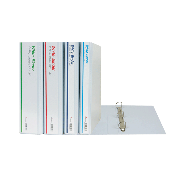 고주파 A4 D링 3공 바인더 1인치(3cm) 백색